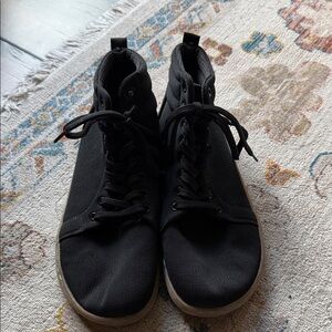 Stylish Black High-Top Sneakers